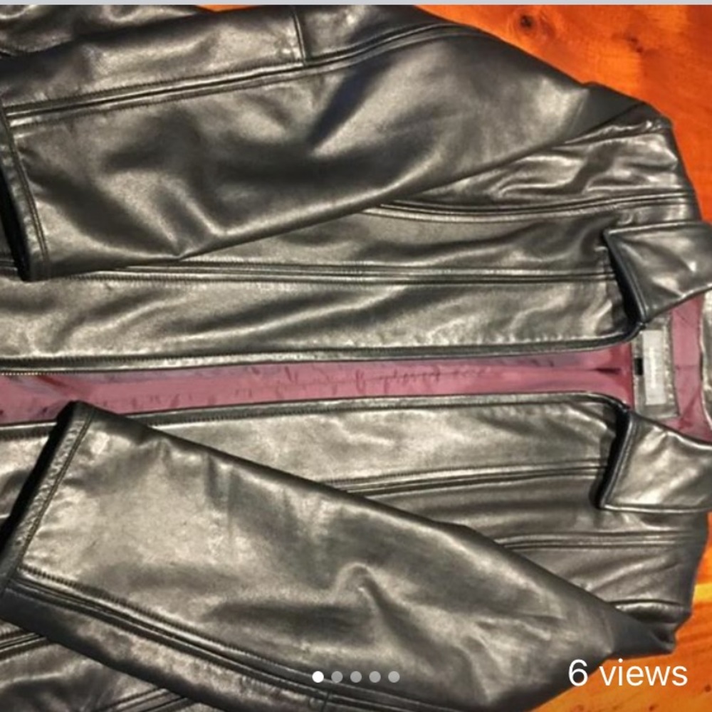 Ladies Liz Claiborne Soft Leather Jacket XL EEUC